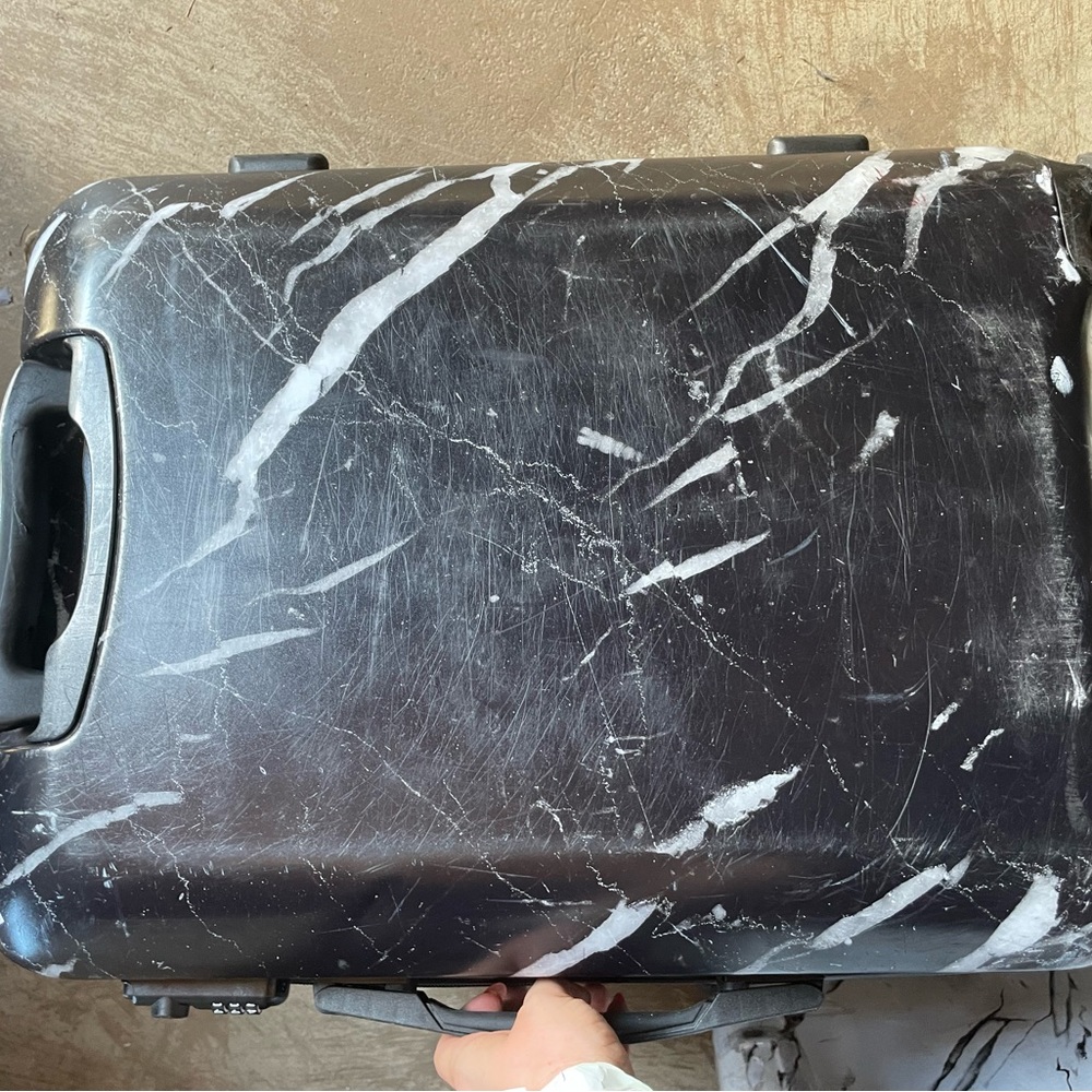 cal-pak marble suitcase